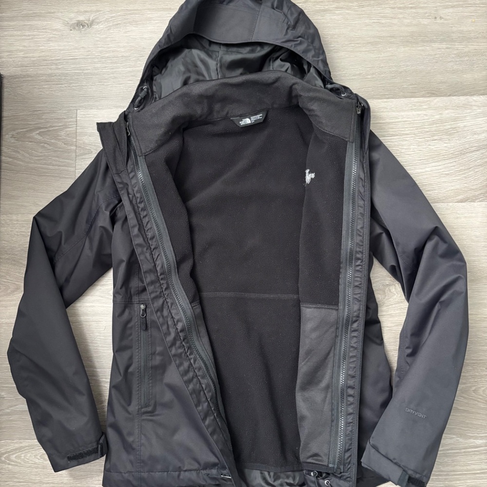NWOT 3-in-1 THE NORTH FACE Womens Arrowood Triclimate Jacket Fleece Black Sz S - Picture 12 of 16